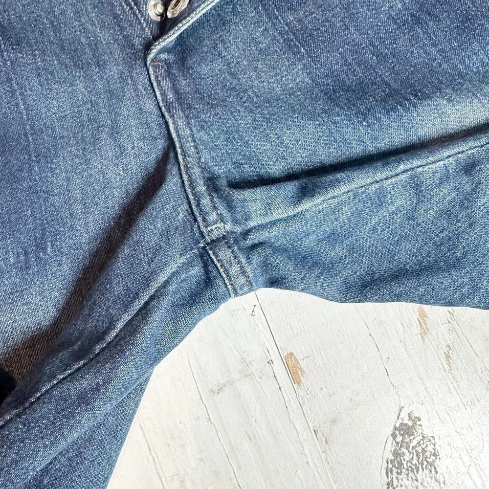 AMO Audrey with Snaps High Rise Denim Jeans in Shadow Play Size 26